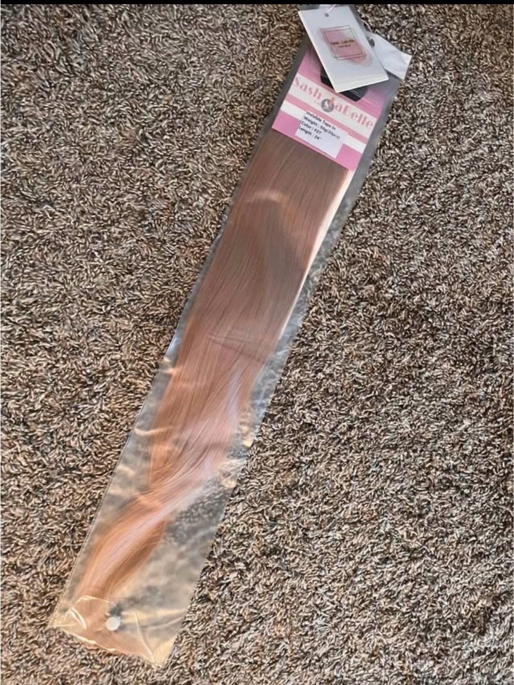 Sash Labelle Long Straight tape-In Extension - Light Copper Brown